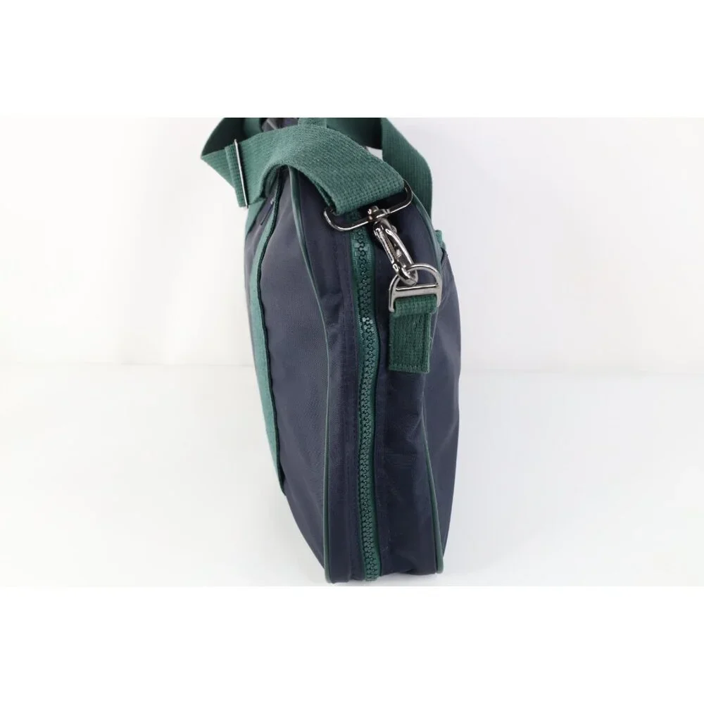 Vtg 90s Lands End x Ball Jar Canning Spell Out Handle Briefcase Crossbody Bag US